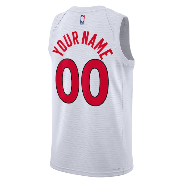 Toronto Raptors Nike Unisex Swingman Custom Jersey White - Association Edition