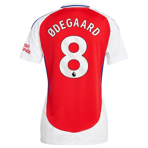 Martin Odegaard Arsenal adidas Women's 2024/25 Home Replica Player Jersey – Red