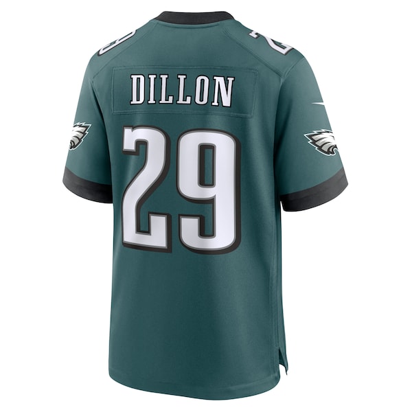 AJ Dillon Philadelphia Eagles Nike Team Game Jersey - Midnight Green