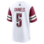 Jayden Daniels Washington Commanders Nike 2024 NFL Draft First Round Pick Player Game Jersey - White
