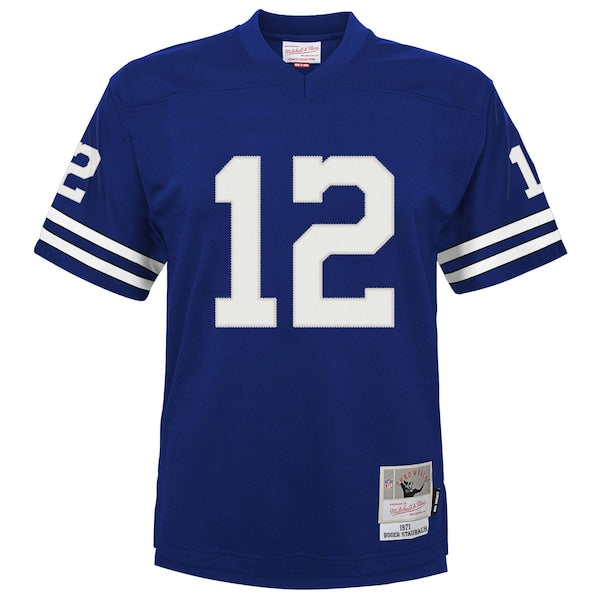 Roger Staubach Dallas Cowboys Youth Retired Player Legacy Jersey - Navy