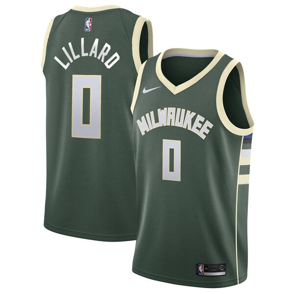 Damian Lillard Milwaukee Bucks Nike Unisex  Swingman Player Jersey - Icon Edition - Hunter Green