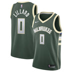 Damian Lillard Milwaukee Bucks Nike Unisex  Swingman Player Jersey - Icon Edition - Hunter Green