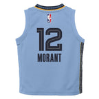 Ja Morant Memphis Grizzlies Jordan Brand Preschool 2022/23 Statement Edition Jersey - Light Blue