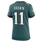 A.J. Brown Philadelphia Eagles Nike Women's Team Game Jersey - Midnight Green/Black