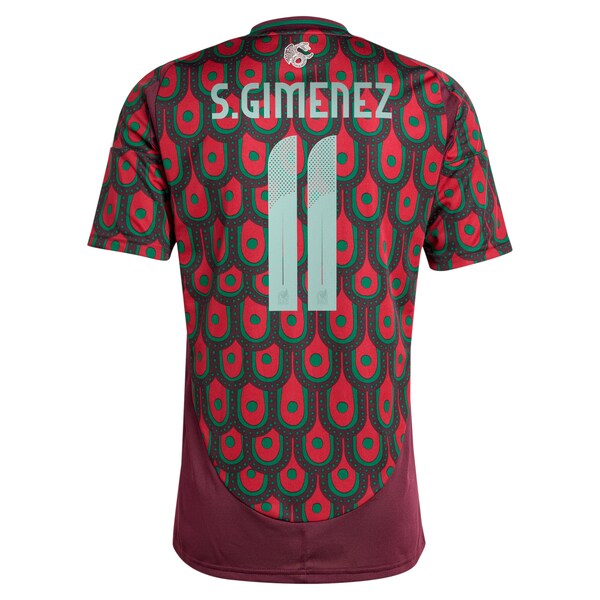 Santiago Giménez Mexico National Team adidas 2024 Home Replica Player Jersey - Green