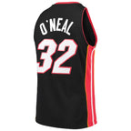 Shaquille O'Neal Miami Heat Hardwood Classics Swingman Jersey - Black