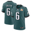 DeVonta Smith Philadelphia Eagles Nike Super Bowl LIX Game Player Jersey - Midnight Green