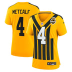 DK Metcalf Pittsburgh Steelers Nike Women's Alternate 1933 Throwback Game Jersey - Gold
