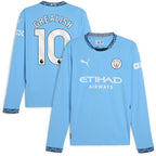 Jack Grealish Manchester City Puma 2024/25 Home Replica Long Sleeve Player Jersey - Light Blue