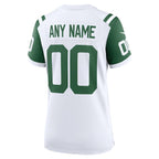 New York Jets Nike Women's Classic Alternate Custom Replica Jersey - White