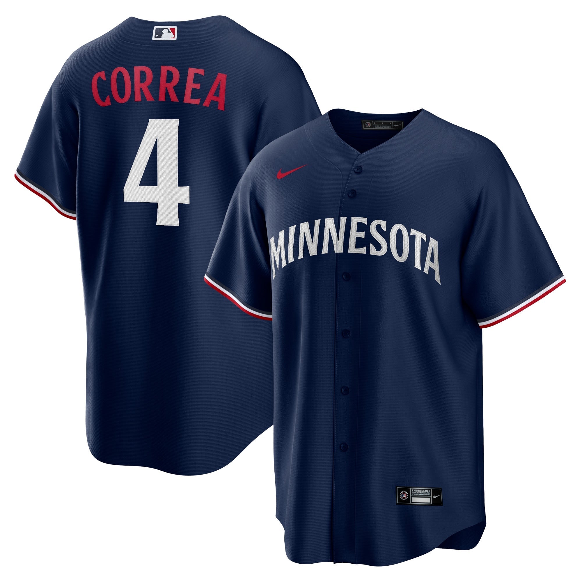 Carlos Correa Minnesota Twins Nike Home Replica Player Jersey - White/Navy