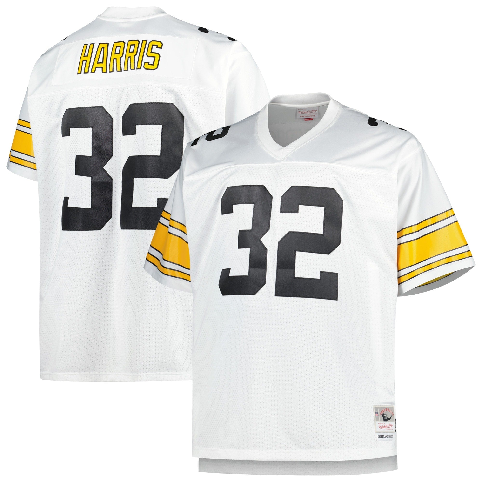 Franco Harris Pittsburgh Steelers Big & Tall 1976 Legacy Retired Player Jersey - Black/White