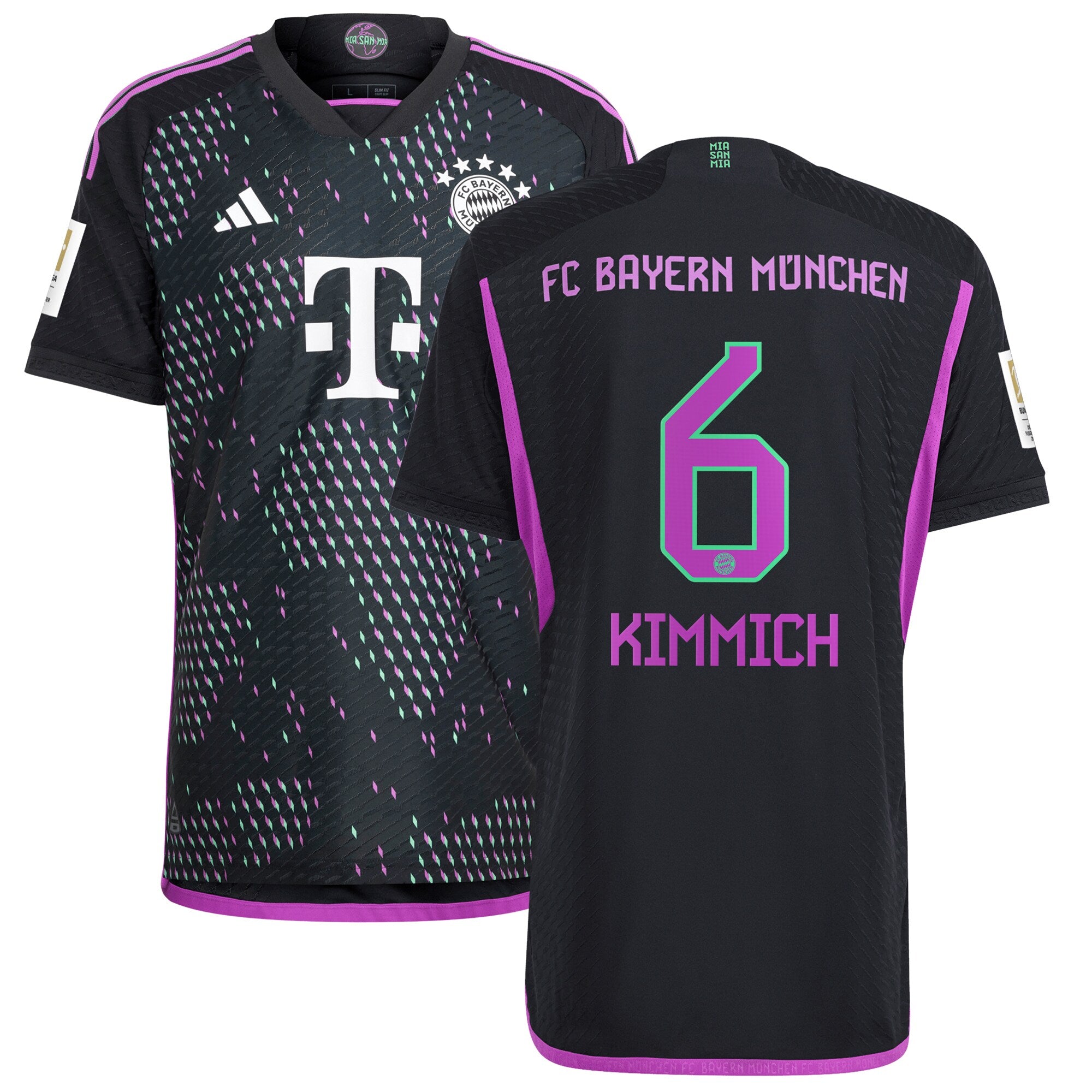 Joshua Kimmich Bayern Munich adidas 2023/24 Home Authentic Jersey - White/Black