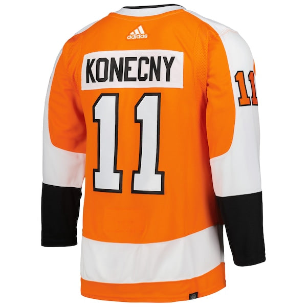 Travis Konecny Philadelphia Flyers adidas Home Primegreen Authentic Player Jersey - Orange