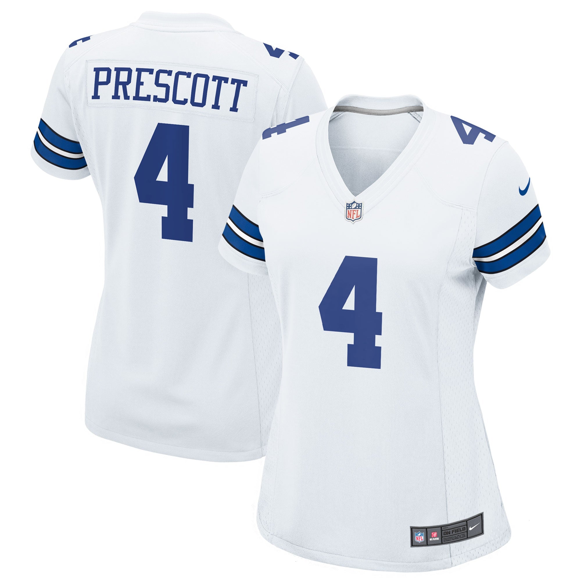 Dak Prescott Dallas Cowboys Nike Women's Game Team Jersey - Navy/White