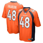 Mitchell Fraboni Denver Broncos Nike Team Game Jersey -  Orange