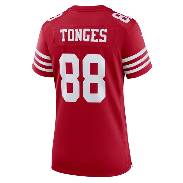Jake Tonges San Francisco 49ers Nike Women's Team Game Jersey -  Scarlet