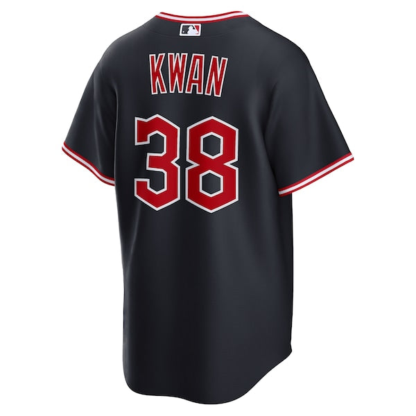 Steven Kwan Cleveland Guardians Nike Alternate Replica Jersey - Navy