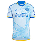 Miguel Almiron Atlanta United FC adidas 2024 The Resurgens Kit Authentic Player Jersey - Light Blue