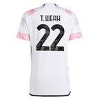 Timothy Weah Juventus adidas 2023/24 Away Authentic Jersey - White/Black