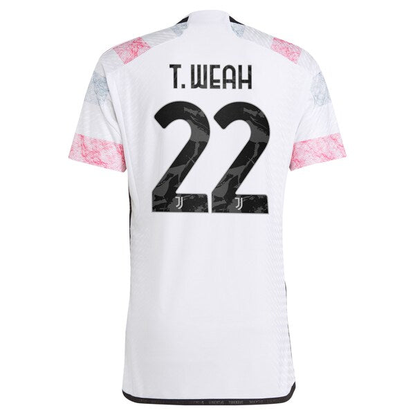 Timothy Weah Juventus adidas 2023/24 Away Authentic Jersey - White/Black