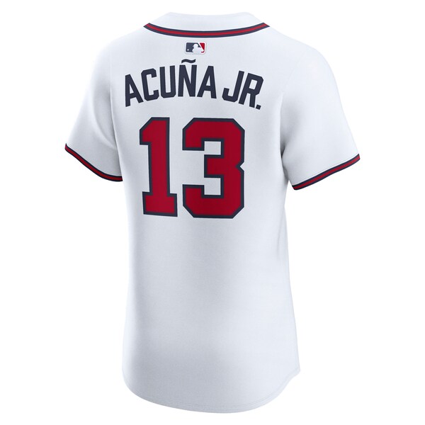 Ronald Acuña Jr. Atlanta Braves Nike Home Elite Player Jersey - White/Red/Navy