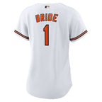 Baltimore Orioles Nike Women's #1 Bride Home Replica Jersey - White