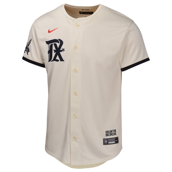 Texas Rangers Nike Youth City Connect Limited Jersey - Natural