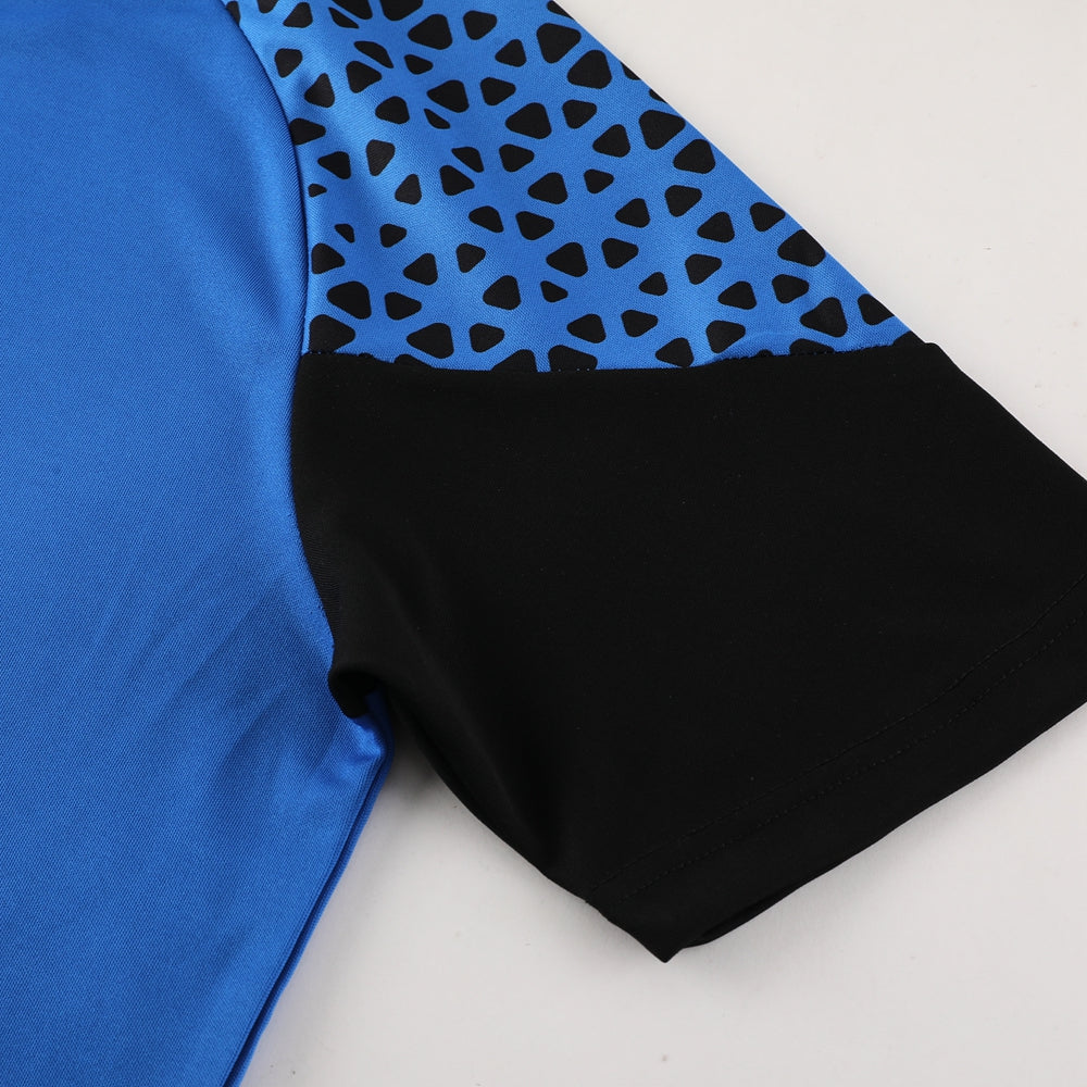 Puma Short Sleeve Training Jersey Set-PD02- Dark Blue/Black