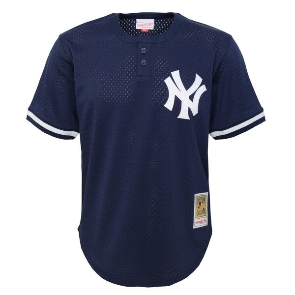 Derek Jeter New York Yankees Youth Cooperstown Collection Mesh Batting Practice Jersey - Navy