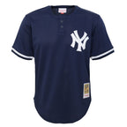 Derek Jeter New York Yankees Youth Cooperstown Collection Mesh Batting Practice Jersey - Navy