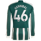 Hannibal Mejbri Manchester United adidas Long Sleeve Replica Player Jersey – Green