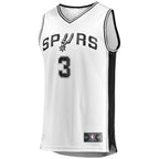 Keldon Johnson San Antonio Spurs  Fast Break Association Jersey - White