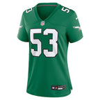 Zack Baun Philadelphia Eagles Nike Women's Alternate Game Jersey -  Kelly Green/Green
