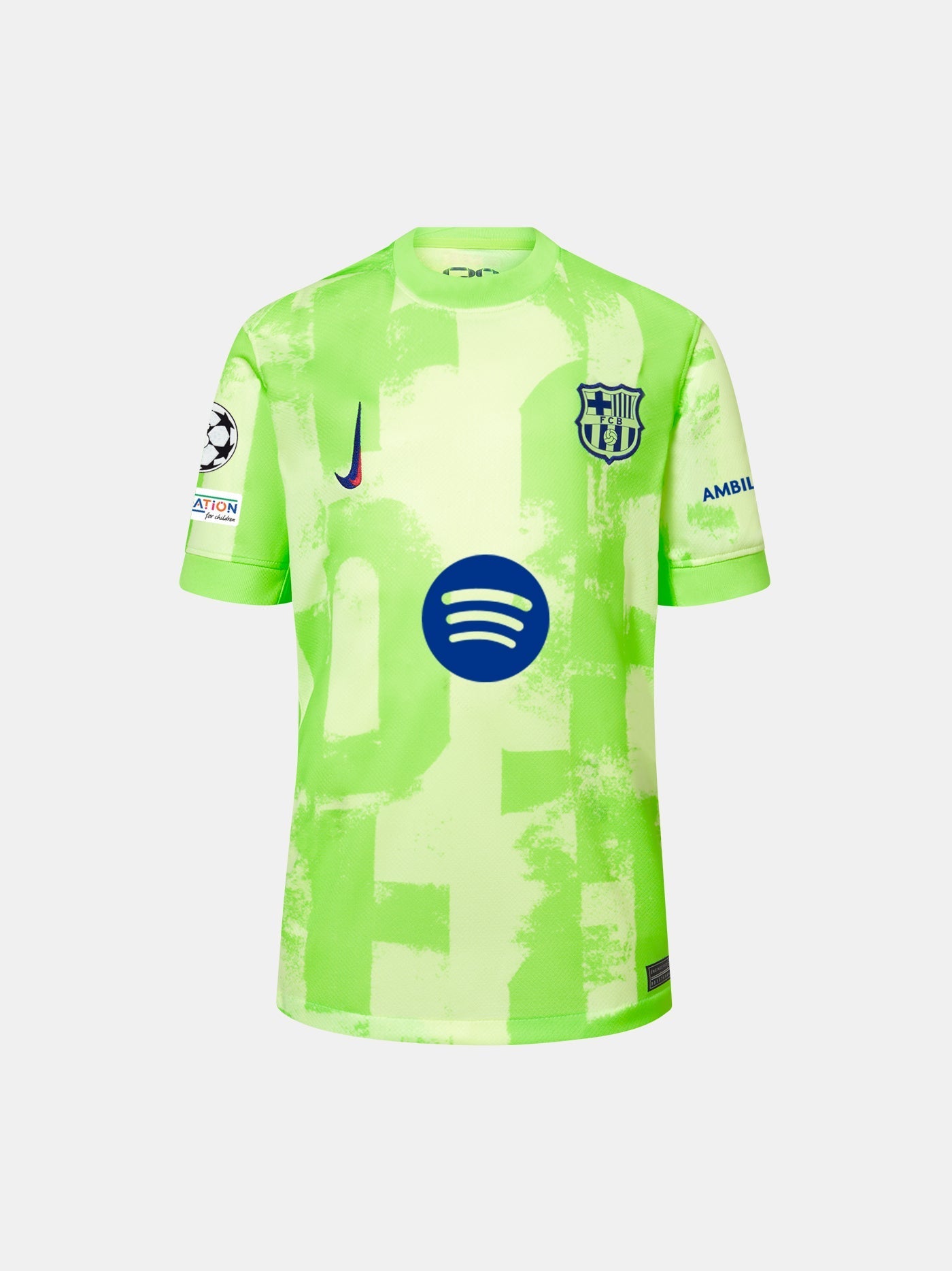Barcelona 24/25 Nike Third Kit Blank Jersey - Yellow