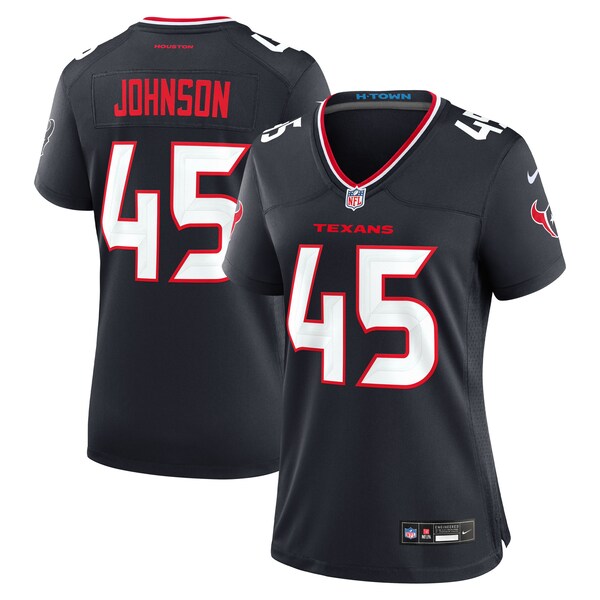 Jakob Johnson Houston Texans Nike Women's Team Game Jersey -  Navy