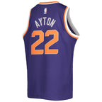 Deandre Ayton Phoenix Suns Nike Youth Swingman Jersey - Icon Edition - Purple/White