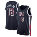 Bam Adebayo Men's USA Basketball Nike Unisex 2024 Swingman Player Jersey - Navy