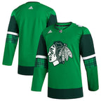 Chicago Blackhawks adidas 2023 St. Patrick's Day Primegreen Authentic Jersey - Kelly Green