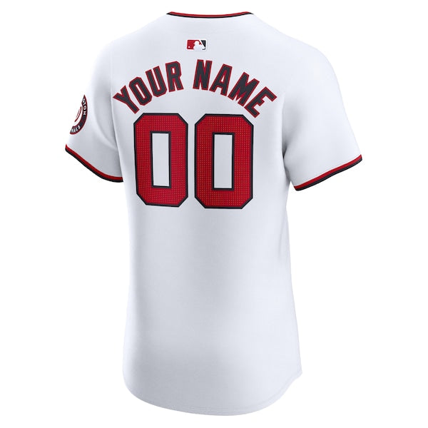 Washington Nationals Nike Home Elite Custom Jersey - White