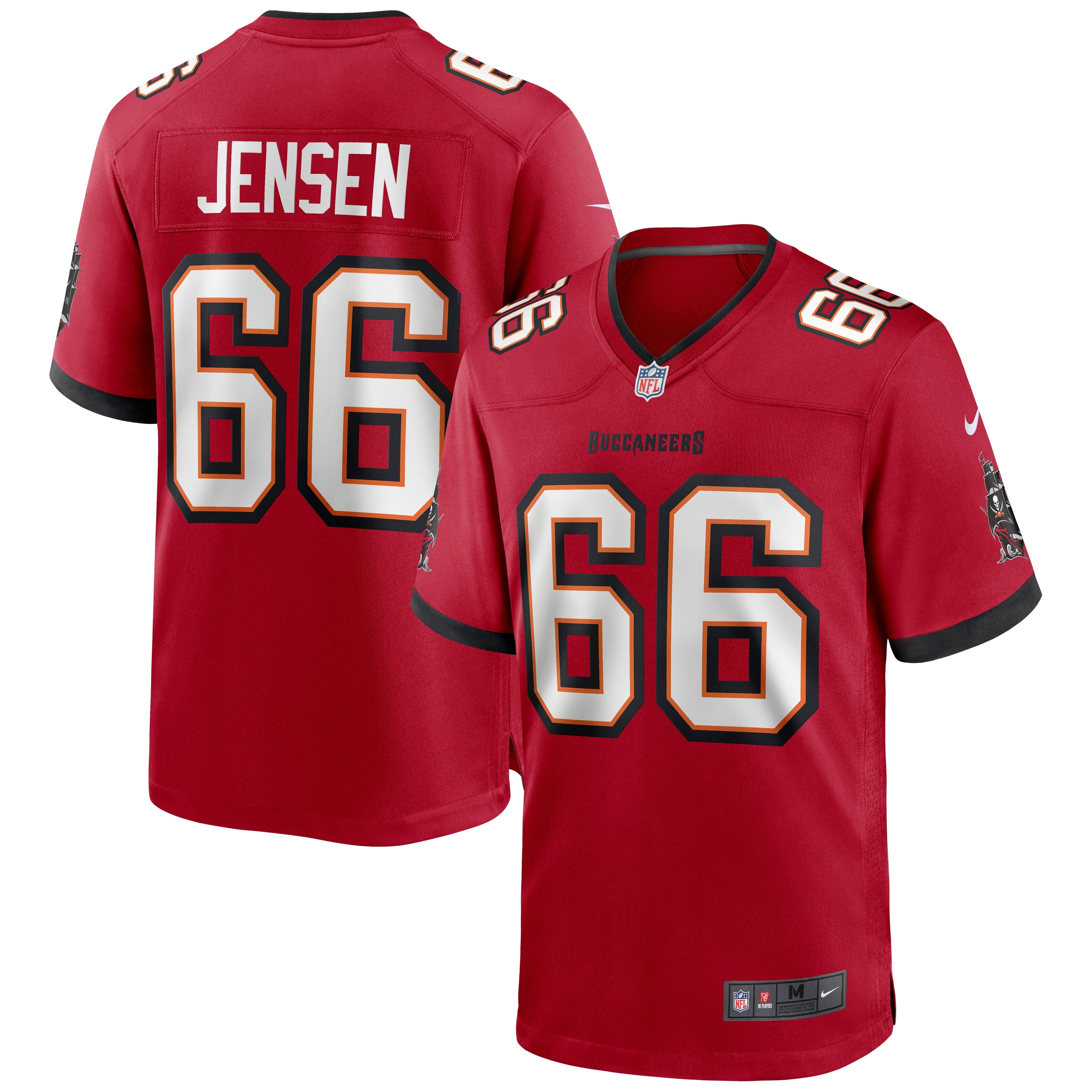 Ryan Jensen Tampa Bay Buccaneers Nike Throwback Game Jersey - Orange/Red