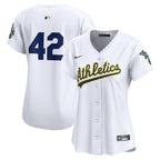 Oakland Athletics Nike Women's 2024 Jackie Robinson Day Home Limited Jersey – White