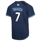 Dansby Swanson Chicago Cubs Nike Youth City Connect Limited Player Jersey - Navy