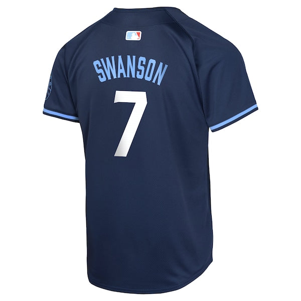 Dansby Swanson Chicago Cubs Nike Youth City Connect Limited Player Jersey - Navy
