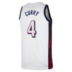 Stephen Curry #4 USA Men’s National Team USA 2024 OLYMPIC JERSEYS - White
