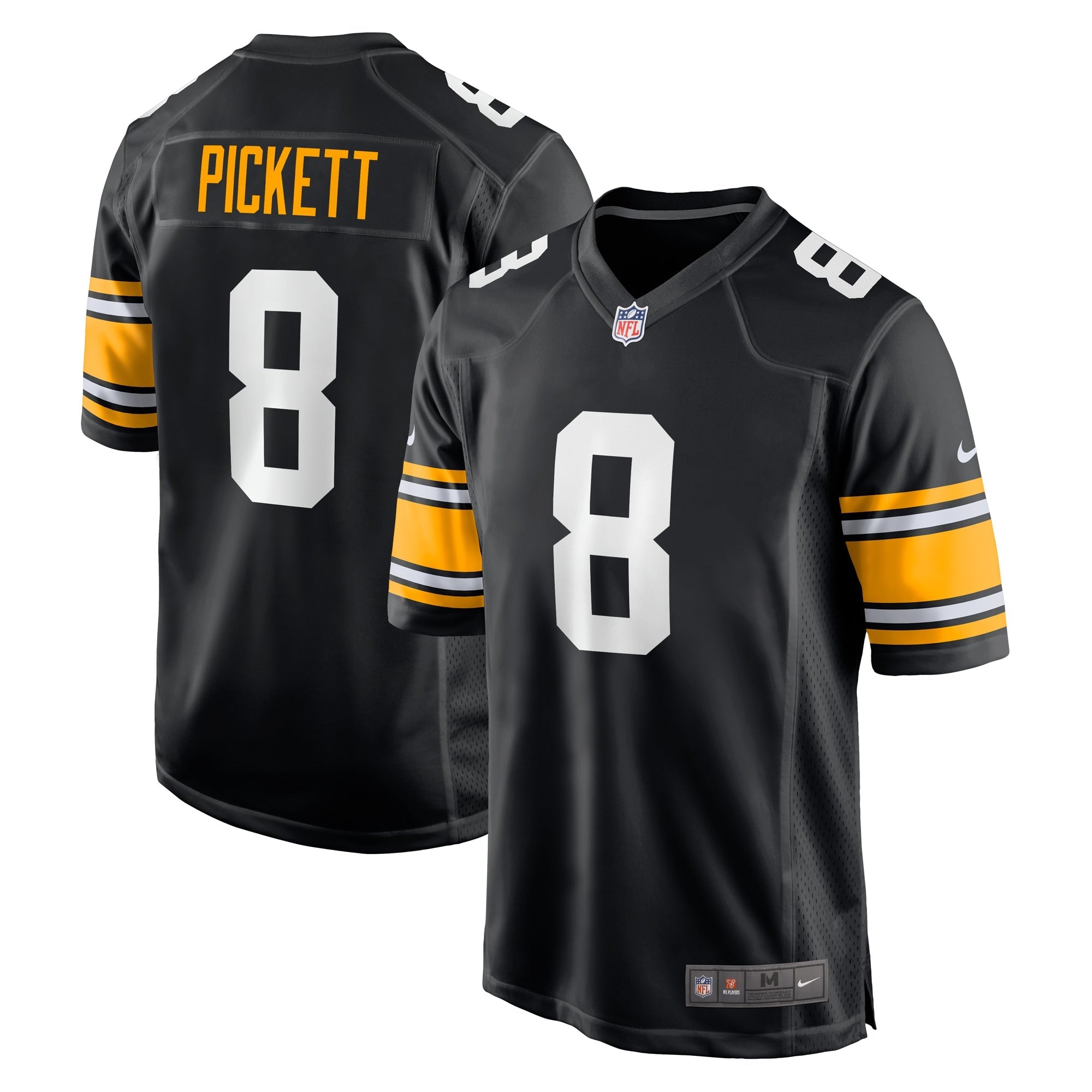 Kenny Pickett Pittsburgh Steelers Nike Player Game Jersey - White/Black