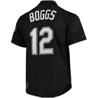 Wade Boggs Tampa Bay Rays Cooperstown Collection 1991 Mesh Batting Practice Jersey - Black
