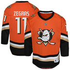 Trevor Zegras Anaheim Ducks Youth Replica Player Jersey - Orange