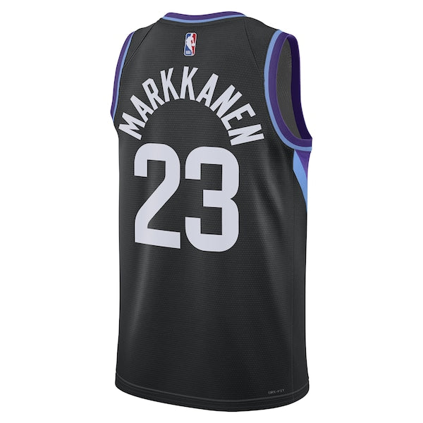 Lauri Markkanen Utah Jazz Jordan Brand Unisex 2024/25 Swingman Jersey - Statement Edition - Black